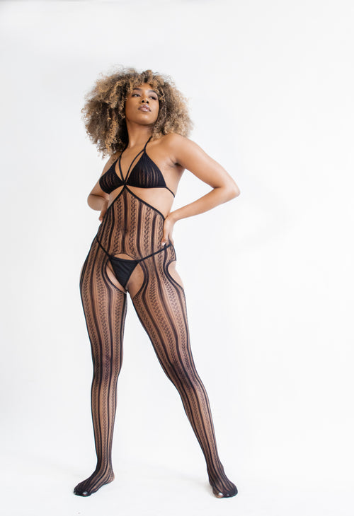 On & On Fishnet Bodystocking